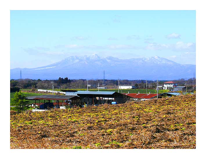 羽田沼周辺から那須連山を見る