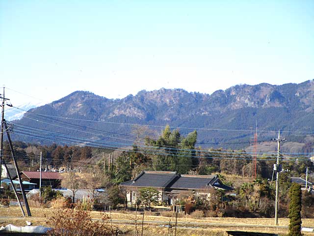 公園から見る古賀志山の光景