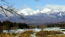 那須連山の雪景色