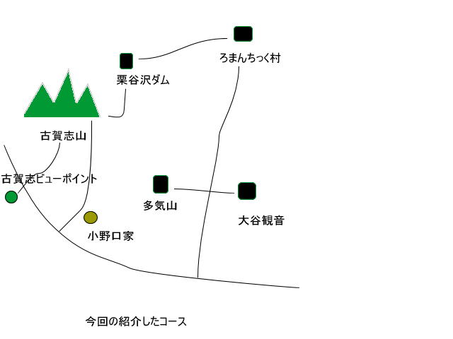 古賀志山と周辺地図